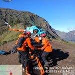 Helikopter FINNS Search & Rescue berhasil evakuasi wisatawan terluka dari Gunung Rinjani